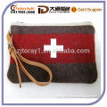 Red Crossing Color Change bag With Leather Handle